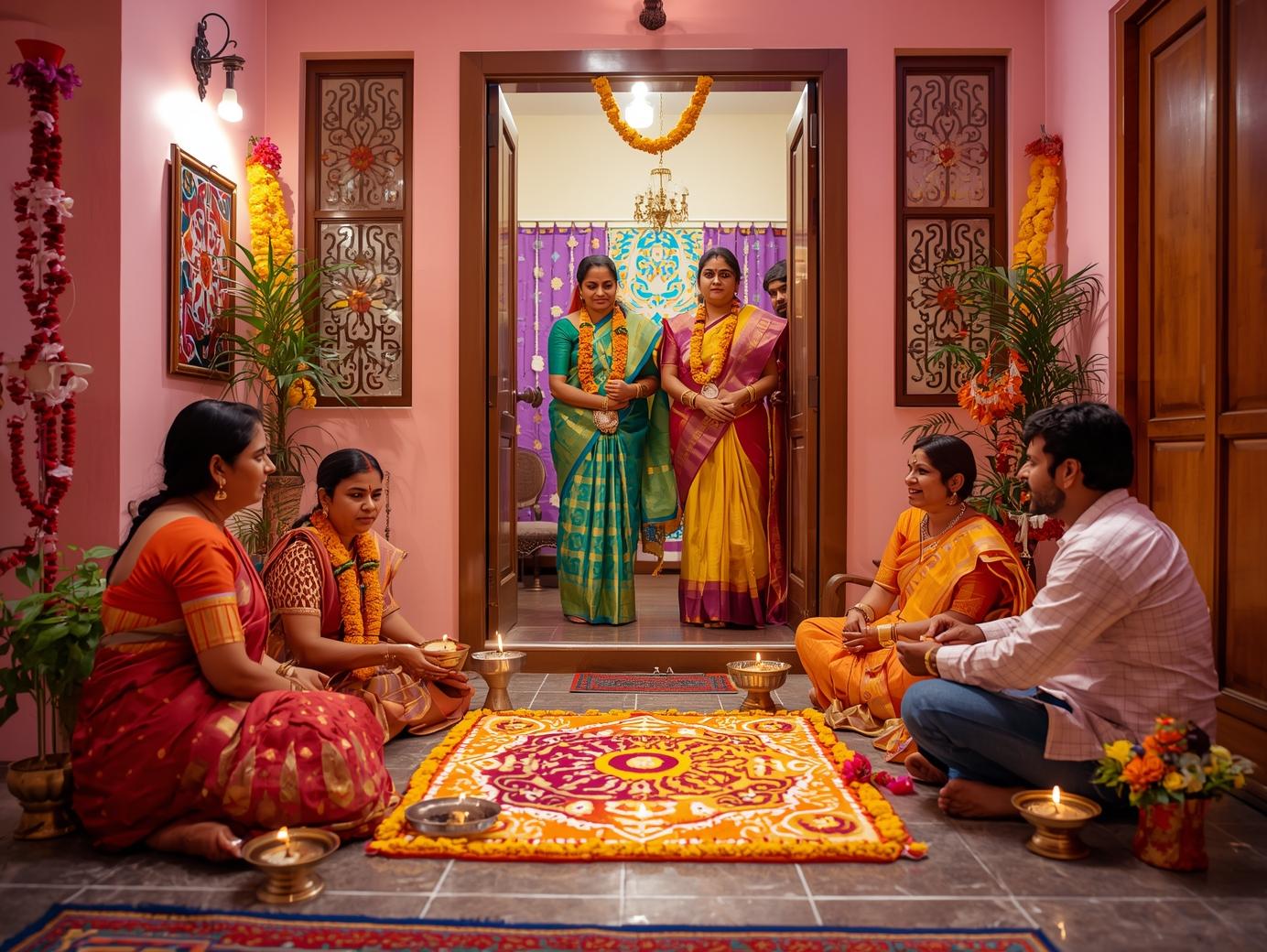 Housewarming catering setup